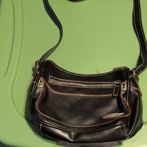 Black Leather Shoulder Bag